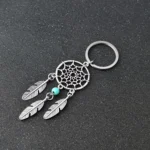 2 PCS Fashion Simple Dream Catcher Series Beads Keychain - Image 5
