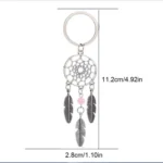 2 PCS Fashion Simple Dream Catcher Series Beads Keychain - Image 6