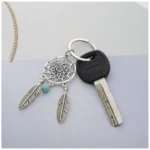 2 PCS Fashion Simple Dream Catcher Series Beads Keychain - Image 7