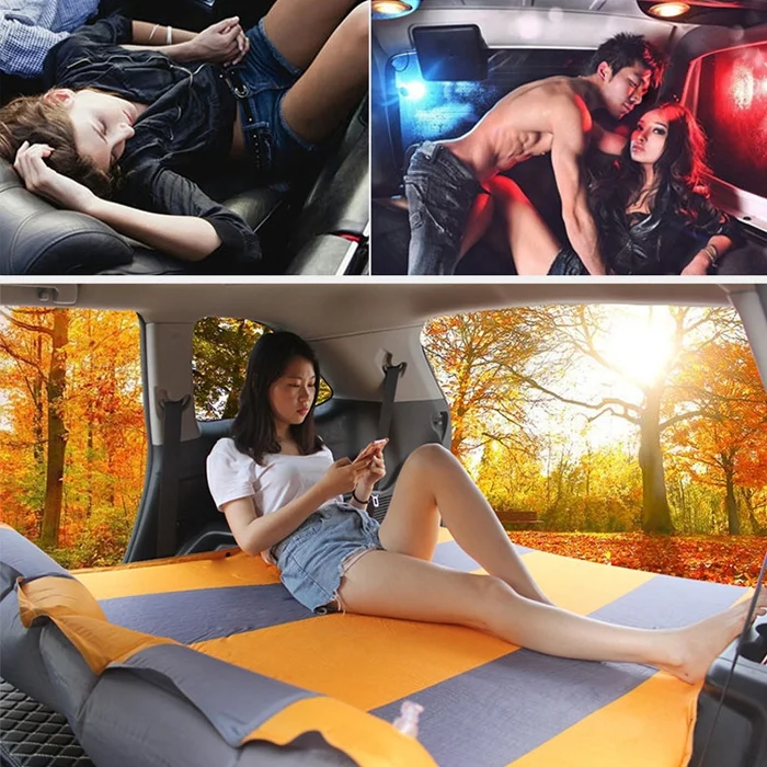 TBD012989701A_2.webp 5cm Thick Inflatable Automatic SUV Car Inflatable Bed Travel Car Outdoor Air Mattress Bed Car Auto Sources Bed Travel Bed - Image 3