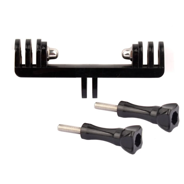 TBD01371193_2.webp Double Bracket with Screw Mount Adapter for GoPro Hero11 Black / HERO10 Black /9 Black /8 Black /7 /6 /5 /5 Session /4 Session /4 /3+ /3 /2 /1, DJI Osmo Action and Other Action Cameras - Image 3