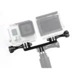 Double Bracket with Screw Mount Adapter for GoPro Hero11 Black / HERO10 Black /9 Black /8 Black /7 /6 /5 /5 Session /4 Session /4 /3+ /3 /2 /1, DJI Osmo Action and Other Action Cameras - Image 6