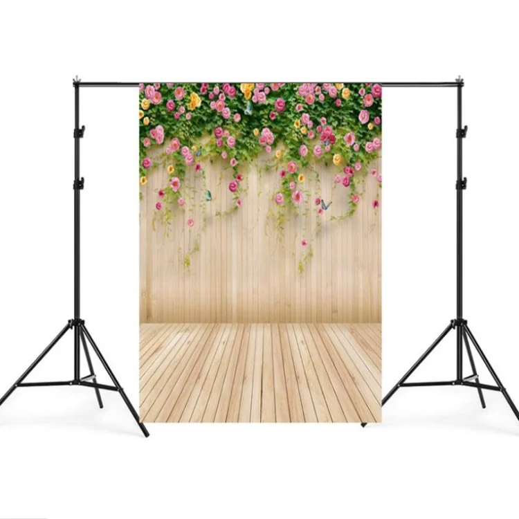 TBD01961213_1.webp 1.5m x 2.1m Simulation Wood Plank Flower Wall Photo Props Photography Background Cloth - Image 2