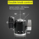 BEXIN K-19 Multifunctional Aluminum Alloy Cold Shoe Ball Head Tripod Mount - Image 8