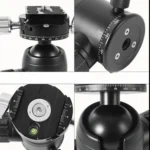 BEXIN 720 Degree Rotation Panoramic Aluminum Alloy Tripod Ball Head with Quick Release Plate - Image 6