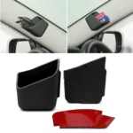 2 PCS Universal Car Accessories Glasses Organizer Storage Box Holder Black - Image 2