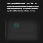 Rapoo M100G 2.4GHz 1300 DPI 3 Buttons Office Mute Home Small Portable Wireless Bluetooth Mouse - Image 4