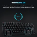 Rapoo V500 87-keys Alloy Edition Desktop Laptop Computer Game Esports Office Home Typing Metal Wired Mechanical Keyboard without Backlight, - Image 11
