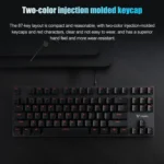 Rapoo V500 87-keys Alloy Edition Desktop Laptop Computer Game Esports Office Home Typing Metal Wired Mechanical Keyboard without Backlight, - Image 12