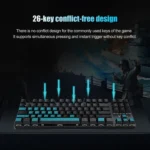 Rapoo V500 87-keys Alloy Edition Desktop Laptop Computer Game Esports Office Home Typing Metal Wired Mechanical Keyboard without Backlight, - Image 13