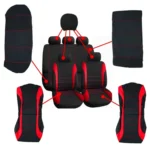 9 PCS Four Seasons Universal Seat Cover Cushion Car Fur Seat Covers Set Universal Cushion - Image 3