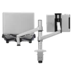 OA-9X Aluminum Alloy Height Adjustable Universal Rotation Double Arm Holder Notebook Tablet Combination Stand - Image 4