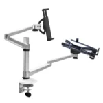 OA-9X Aluminum Alloy Height Adjustable Universal Rotation Double Arm Holder Notebook Tablet Combination Stand - Image 5
