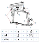Camera Metal Video Cage Handle Stabilizer for Panasonic LUMIX GH3/GH4 - Image 7