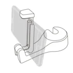 Easy Install Universal Car Headrest Hook Max 5kg Vehicle Back Seat Hanger with Phone Holder - Image 4