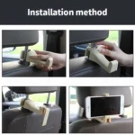 Easy Install Universal Car Headrest Hook Max 5kg Vehicle Back Seat Hanger with Phone Holder - Image 5
