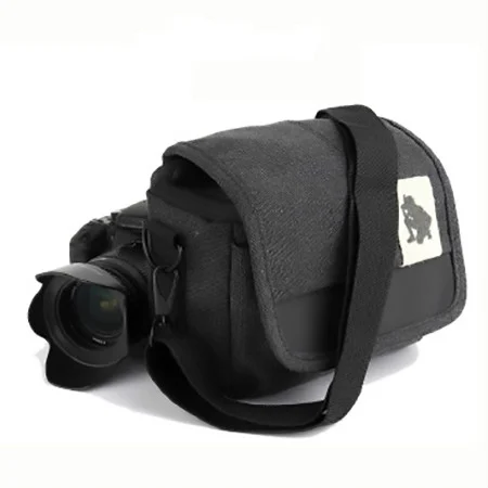 Universal DSLR Camera Shoulder Bag Canvas Photo Handbag, External size: 19 x 17 x 10mm