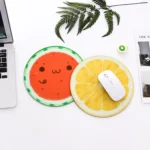 2 PCS 22cm Cute Fruit Series Round Mouse Pad Desk Pad Office Supplies - Image 5