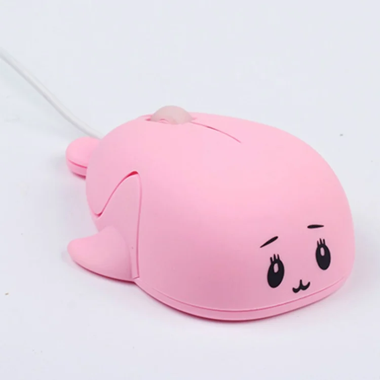 Cute Cartoon Wired Mouse Girl Office Home Laptop Mouse