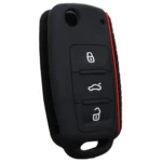 Do not Touch My Key Style Silicone Car Key Cover for Volkswagen Jetta Polo Passat Skoda Tiguan Golf - Image 6