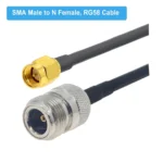 SMA Male to N Female RG58 Coaxial Adapter Cable - Image 2