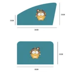 1 Pair Car Window Magnet Sunshade Curtain Heat Insulation Sun Block - Image 3