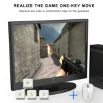 Pcsensor FS23 CF Foot Pedal Switch Keyboard Control Mouse Game Combo Pedal - Image 6