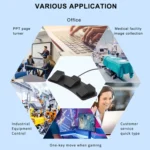 Pcsensor FS23 CF Foot Pedal Switch Keyboard Control Mouse Game Combo Pedal - Image 7