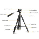 QingZhuangShiDai Q111S Aluminum Alloy Mobile Phone Camera Photography Tripod - Image 3