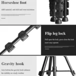 QingZhuangShiDai Q111S Aluminum Alloy Mobile Phone Camera Photography Tripod - Image 5
