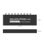 1 In 8 Out SD-SDI / HD-SDI / 3G-SDI Distribution Amplifier Video SDI Splitter - Image 3