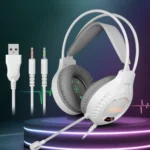 Smailwolf AK3 3.5mm Double Plug Version Game Wired Luminous Desktop Computer Headset