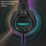 Smailwolf AK3 3.5mm Double Plug Version Game Wired Luminous Desktop Computer Headset - Image 4
