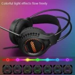 Smailwolf AK3 3.5mm Double Plug Version Game Wired Luminous Desktop Computer Headset - Image 7