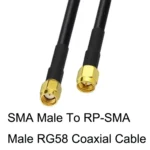 SMA Male To RP-SMA Male RG58 Coaxial Adapter Cable - Image 4