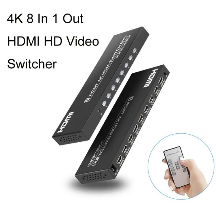 TBD0422754201_B2.webp FJGEAR FJ-4K801 4K 8 In 1 Out HDMI HD Video Switcher - Image 3