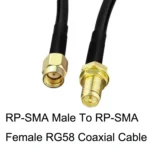 RP-SMA Male To RP-SMA Female RG58 Coaxial Adapter Cable - Image 4