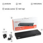 FJGEAR FJ-810UK 8 In 1 Out USB KVM Switcher With Desktop Switch - Image 6