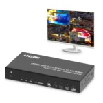 FJGEAR FJ-401HF 4 In 1 Out 4K HDMI Splitter Supports Four Screen Segmentation - Image 2
