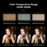 E900  55W  3000K-6500K Flat Panel Lights Live Broadcast Fill Light - Image 3