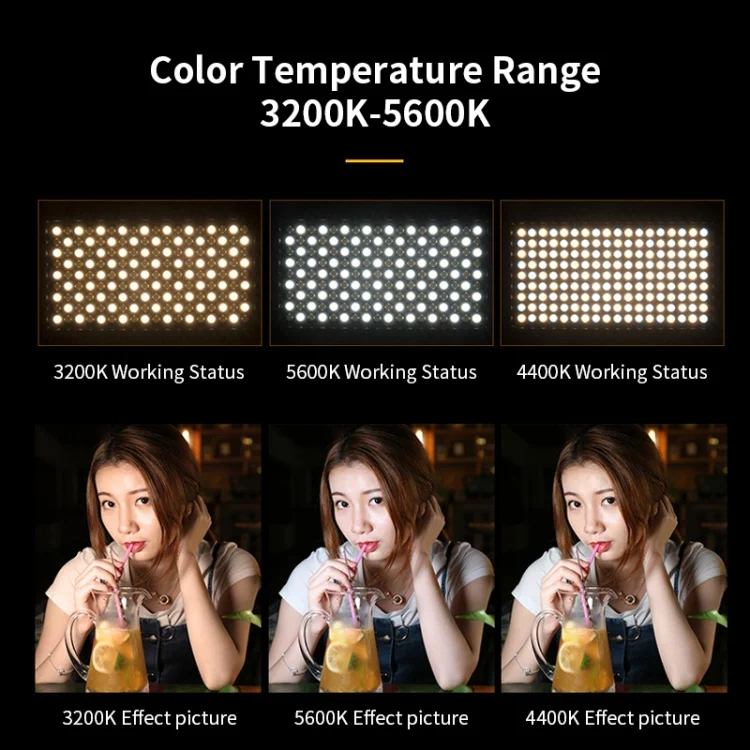 TBD0423412101_B2.webp E900  55W  3000K-6500K Flat Panel Lights Live Broadcast Fill Light - Image 3