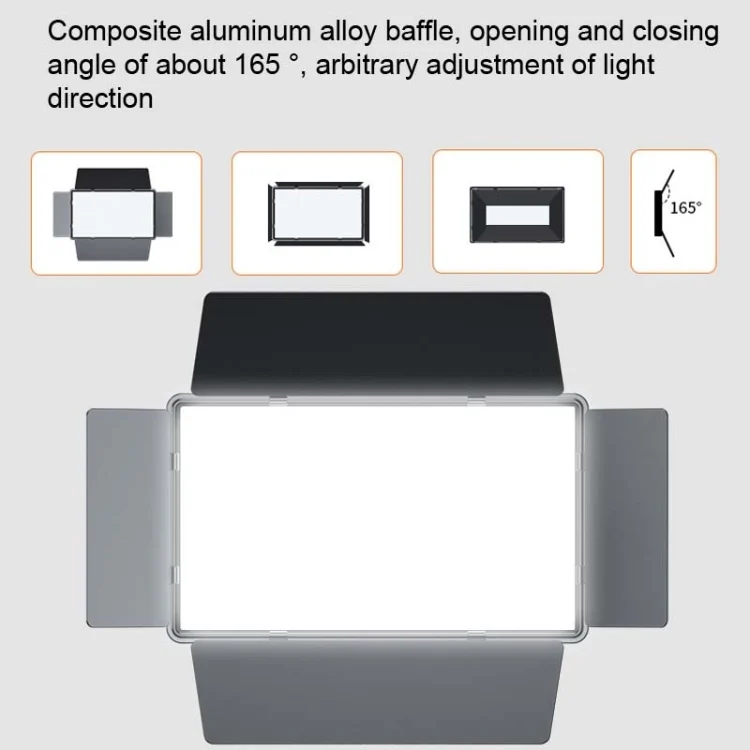 TBD0423412101_B3.webp E900  55W  3000K-6500K Flat Panel Lights Live Broadcast Fill Light - Image 4