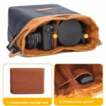 S.C.COTTON Camera Lens Protection Bag Liner Bag Waterproof Camera Storage Bag - Image 5