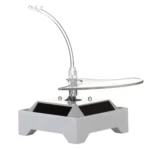 Solar 360 Degree Rotating Turntable Colorful Lights Glasses Display Stand - Image 3