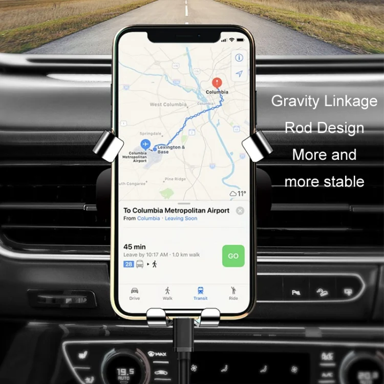 TBD0424714201_B8.webp 650 Vehicle-mounted Mobile Phone Gravity Bracket Air Outlet Navigation Holder - Image 9