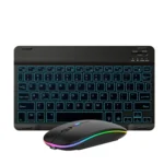10 Inch RGB Colorful Backlit Bluetooth Keyboard And Mouse Set For Mobile Phone / Tablet