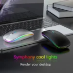 10 Inch RGB Colorful Backlit Bluetooth Keyboard And Mouse Set For Mobile Phone / Tablet - Image 7