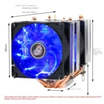 Desktop Computer 6 Copper Tube CPU Radiator Super Quiet - Image 3