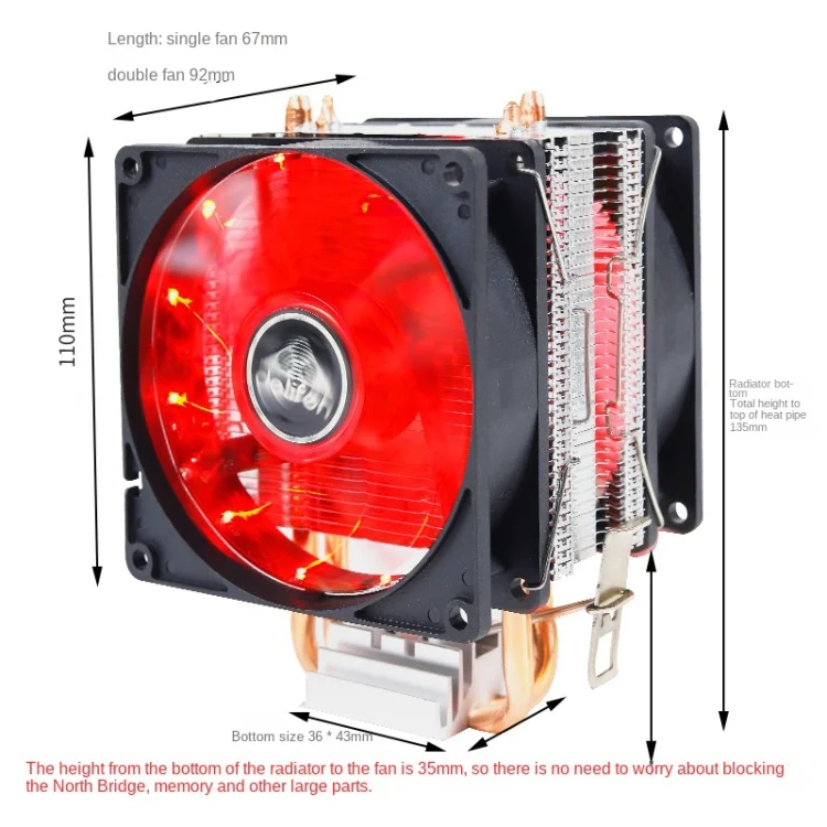 TBD0425750007_B4.webp Desktop Computer 6 Copper Tube CPU Radiator Super Quiet - Image 5