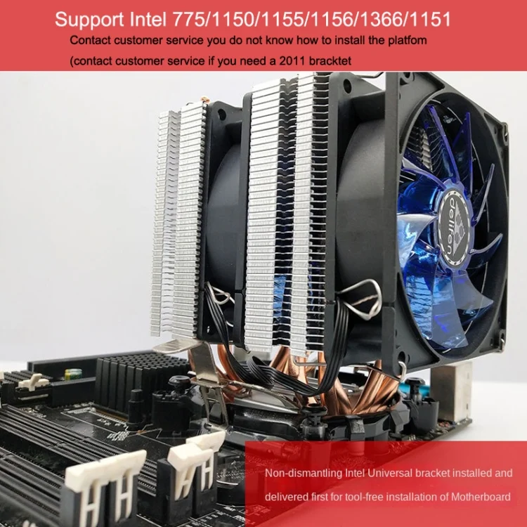 TBD0425750007_B5.webp Desktop Computer 6 Copper Tube CPU Radiator Super Quiet - Image 6
